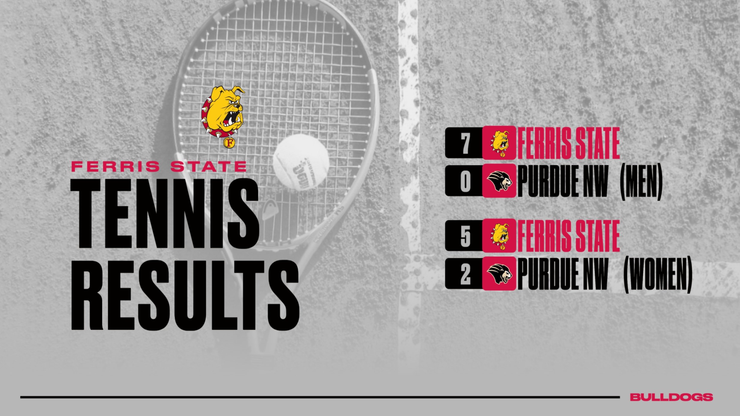 Bulldog Tennis Teams Cap Unbeaten Weekend By Sweeping Purdue Northwest In Road Action