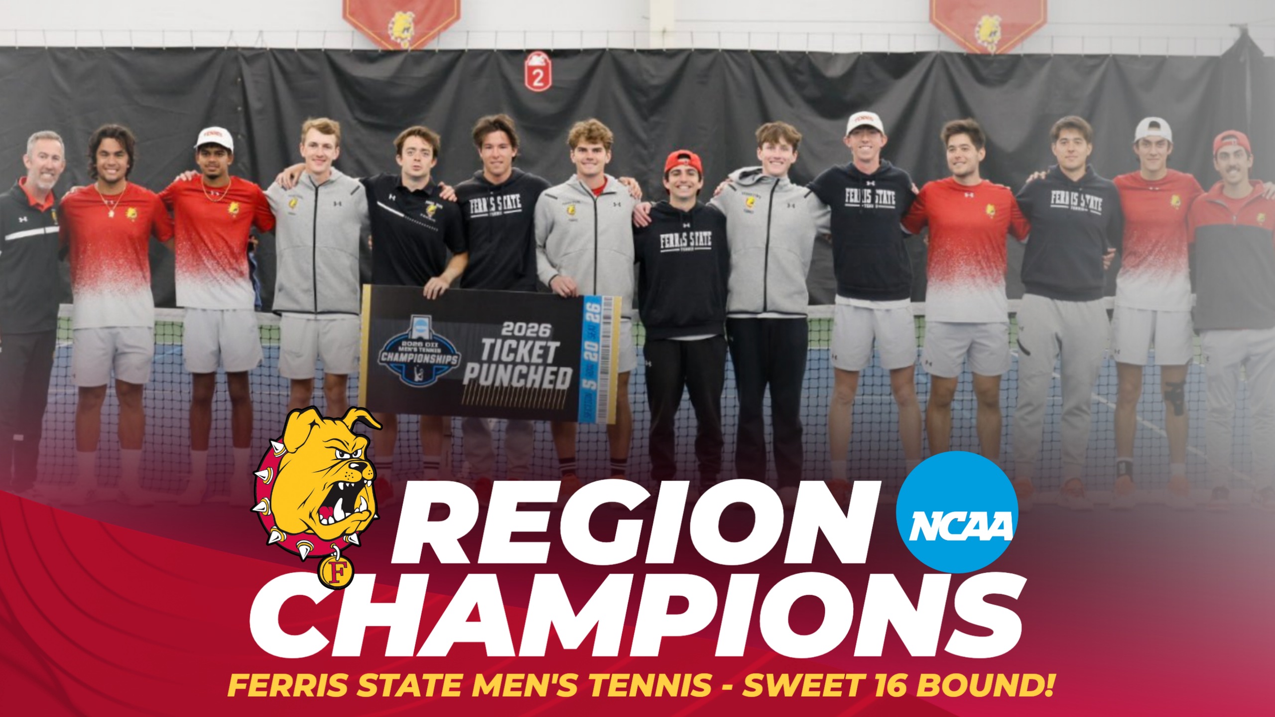TICKET PUNCHED! Ferris State Men's Tennis Wins Regional Crown To Advance To D2 National Championships For First Time In Nine Years