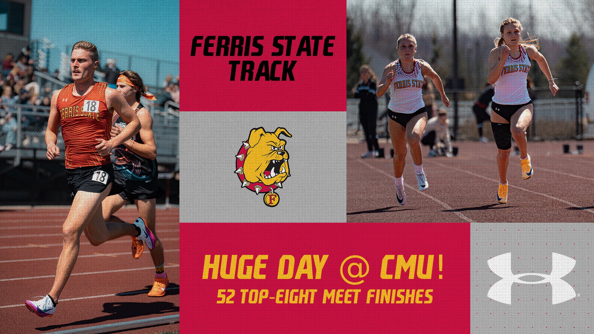 Ferris State Track Squads Combine For 52 Top-Eight Finishes At CMU Chippewa Open