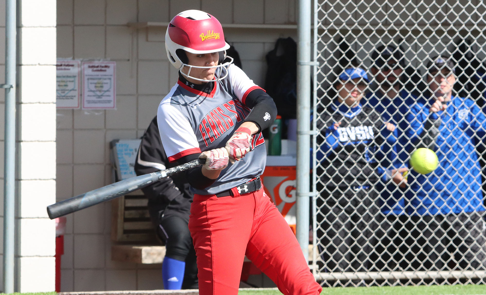 Bulldogs Fall To Rival Grand Valley State In Conference Home Doubleheader