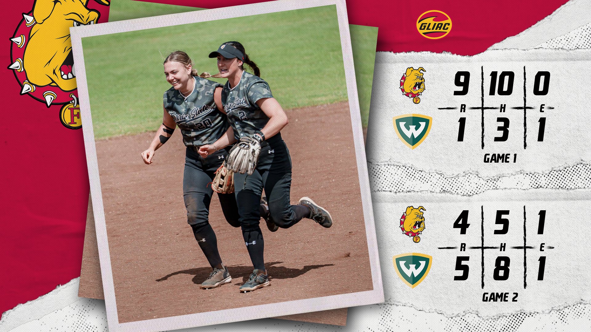 Ferris State Softball Opens GLIAC Play With Sunday Split In Detroit