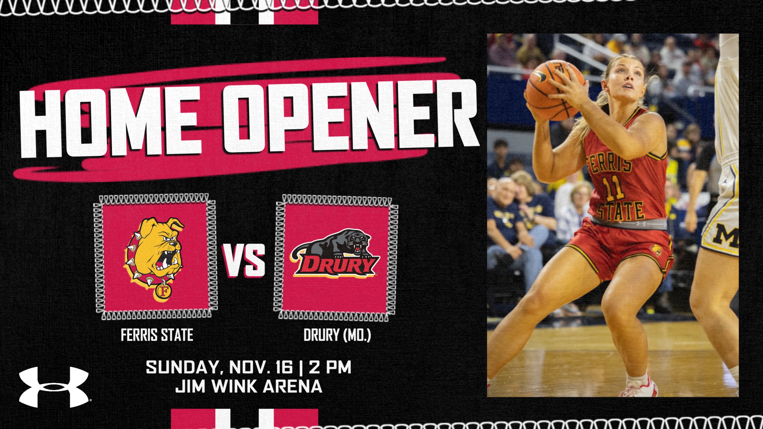 Ferris State Women's Basketball Home Opener This Sunday Afternoon