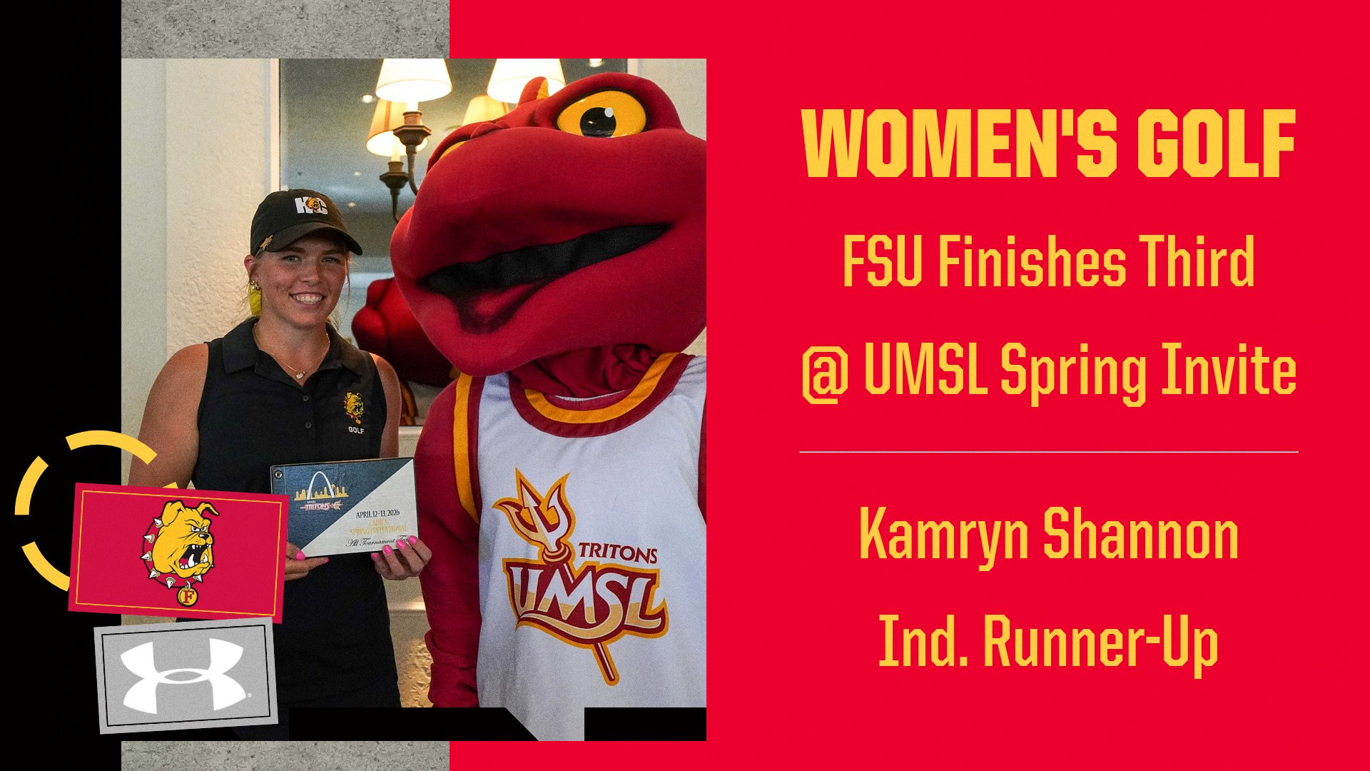 FSU Women's Golf Third At UMSL Spring Invite; Shannon Earns Runner-Up Honors