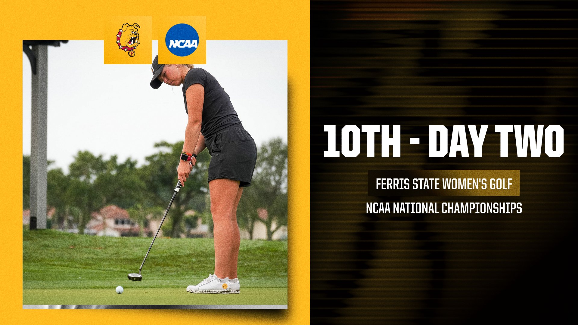 Ferris State Women's Golf 10th After Two Rounds At NCAA D2 National Championships