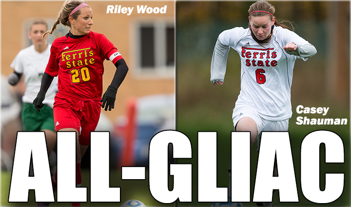 Ferris State's Shauman & Wood Claim All-GLIAC Kudos For 2014 Soccer Season