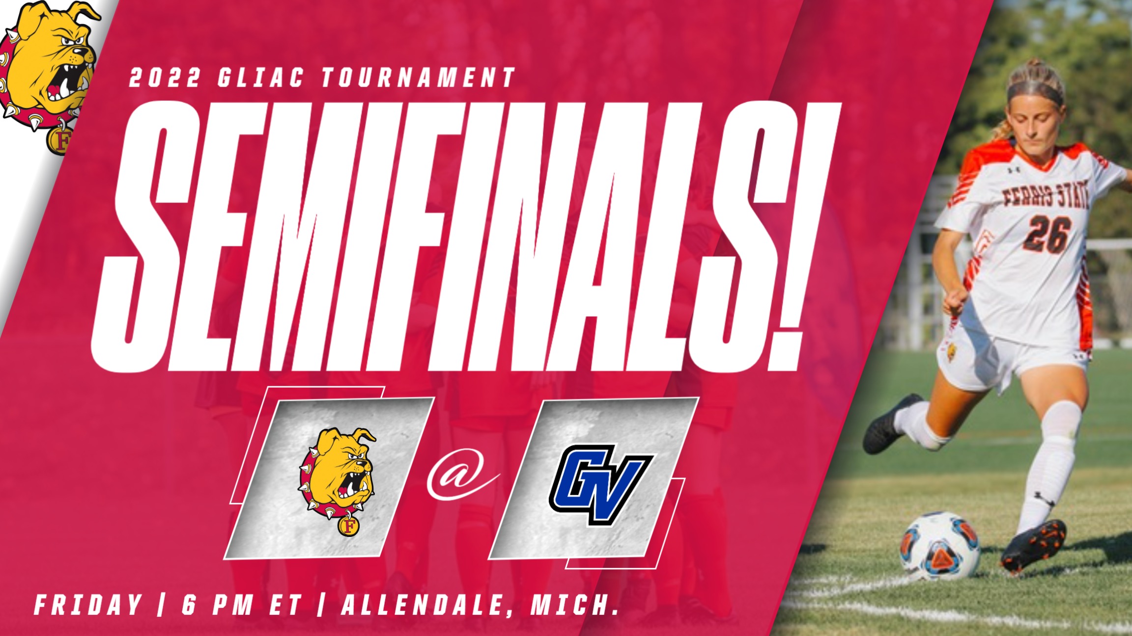 Ferris State Faces GVSU In GLIAC Tourney Semifinals On Friday Evening