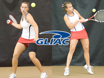 Tiffany Rheynard (left) & Amy Ingle (right) claimed All-GLIAC kudos this fall (FSU Photo Services)