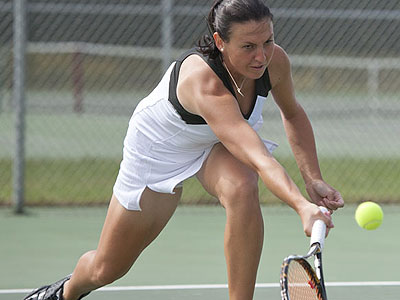 Senior Alina Stanila was a winner in Tuesday's home tilt
