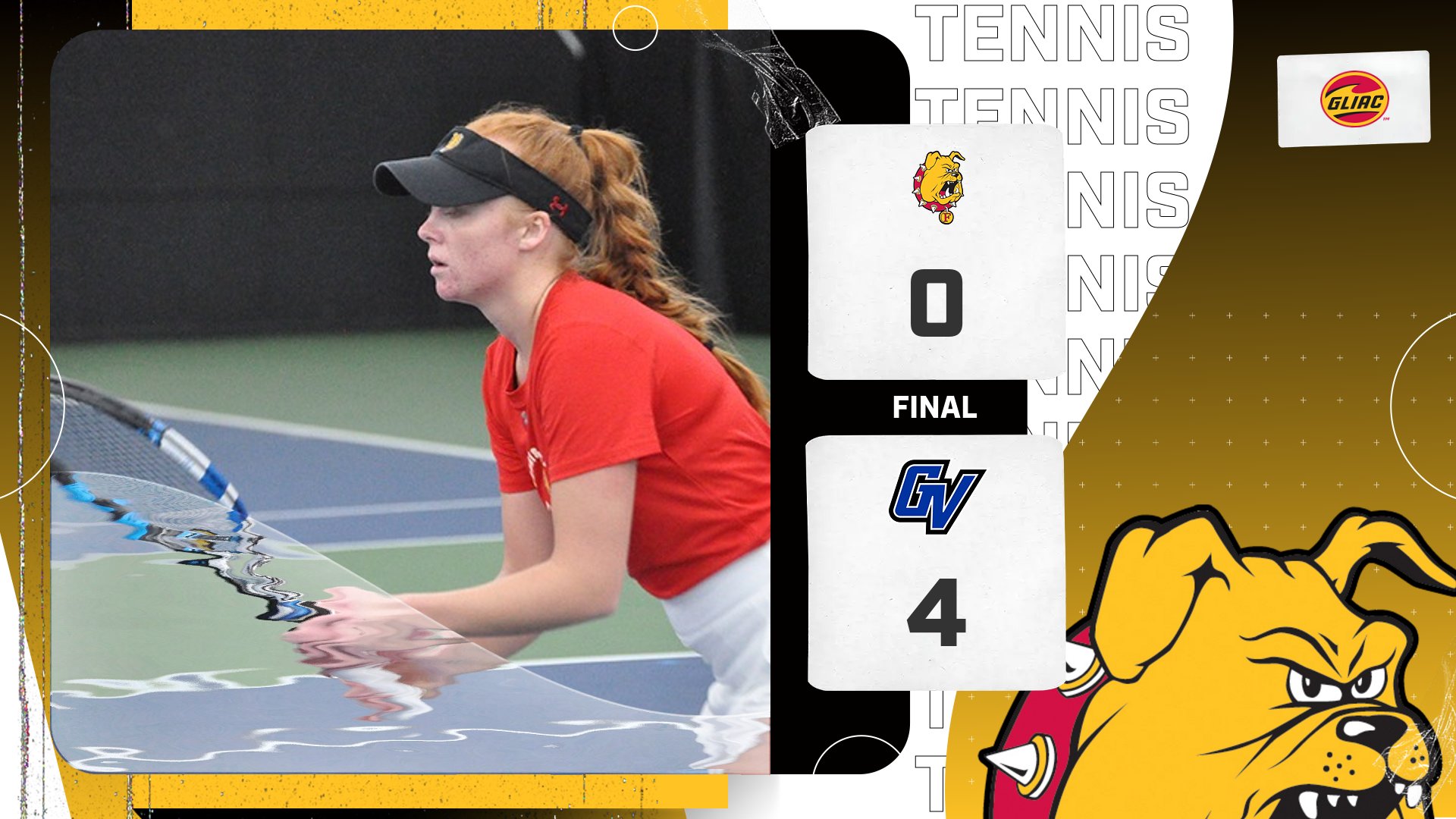 Bulldog Women's Tennis Falls To Rival GVSU In GLIAC Tourney Semifinals