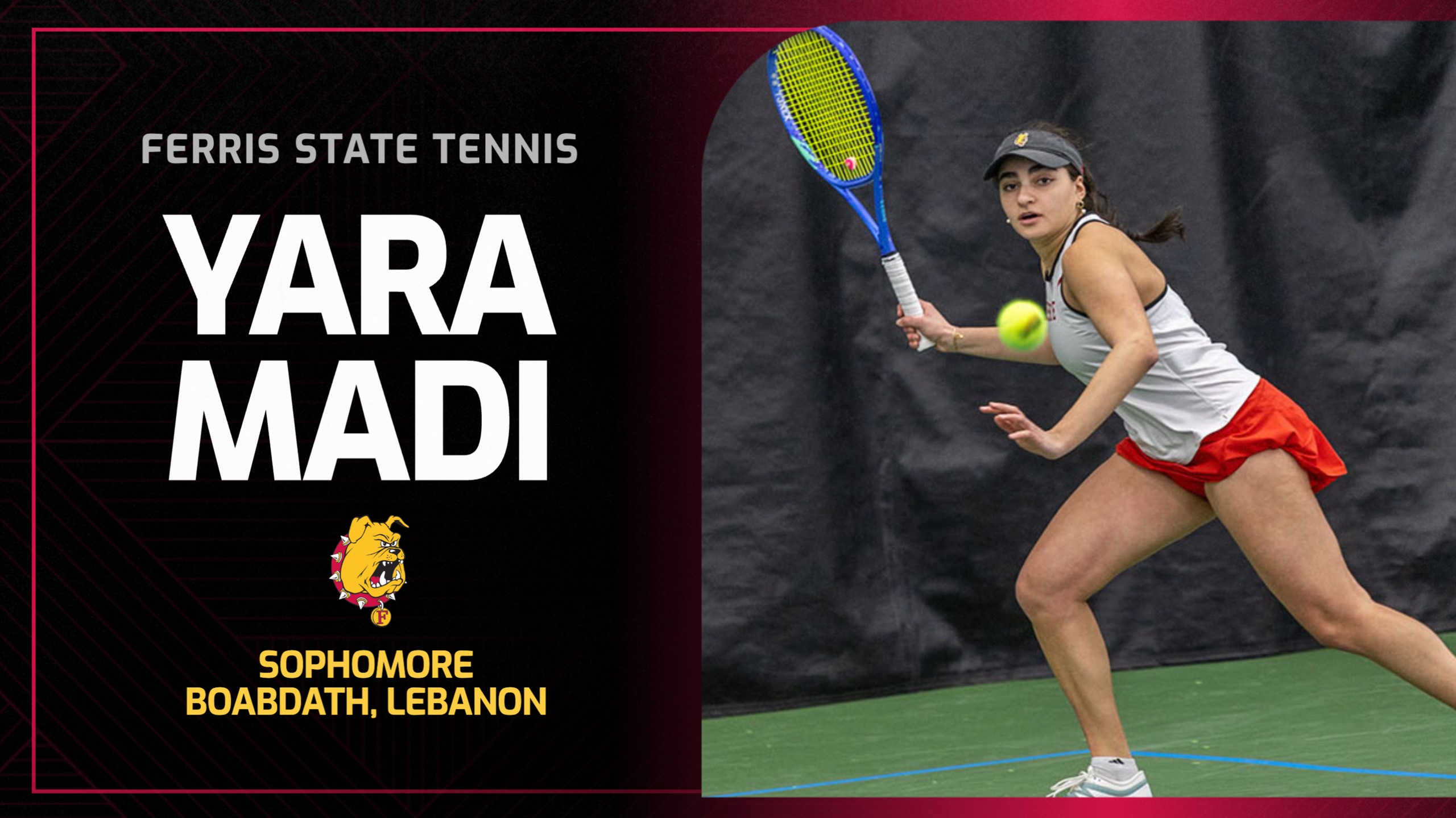 FEATURE: Unable to Imagine Life Without Tennis, Yara Madi Finds Her Home at Ferris State