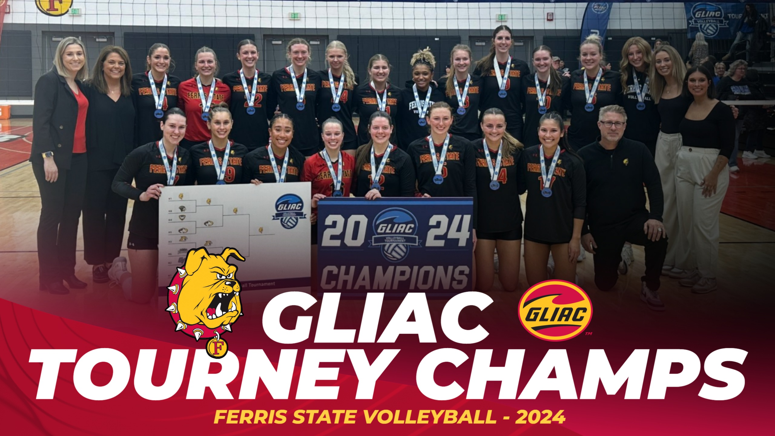 GLIAC TOURNEY CHAMPIONS! Ferris State Sweeps GVSU To Claim 10th League Tourney Title In Last 11 Years