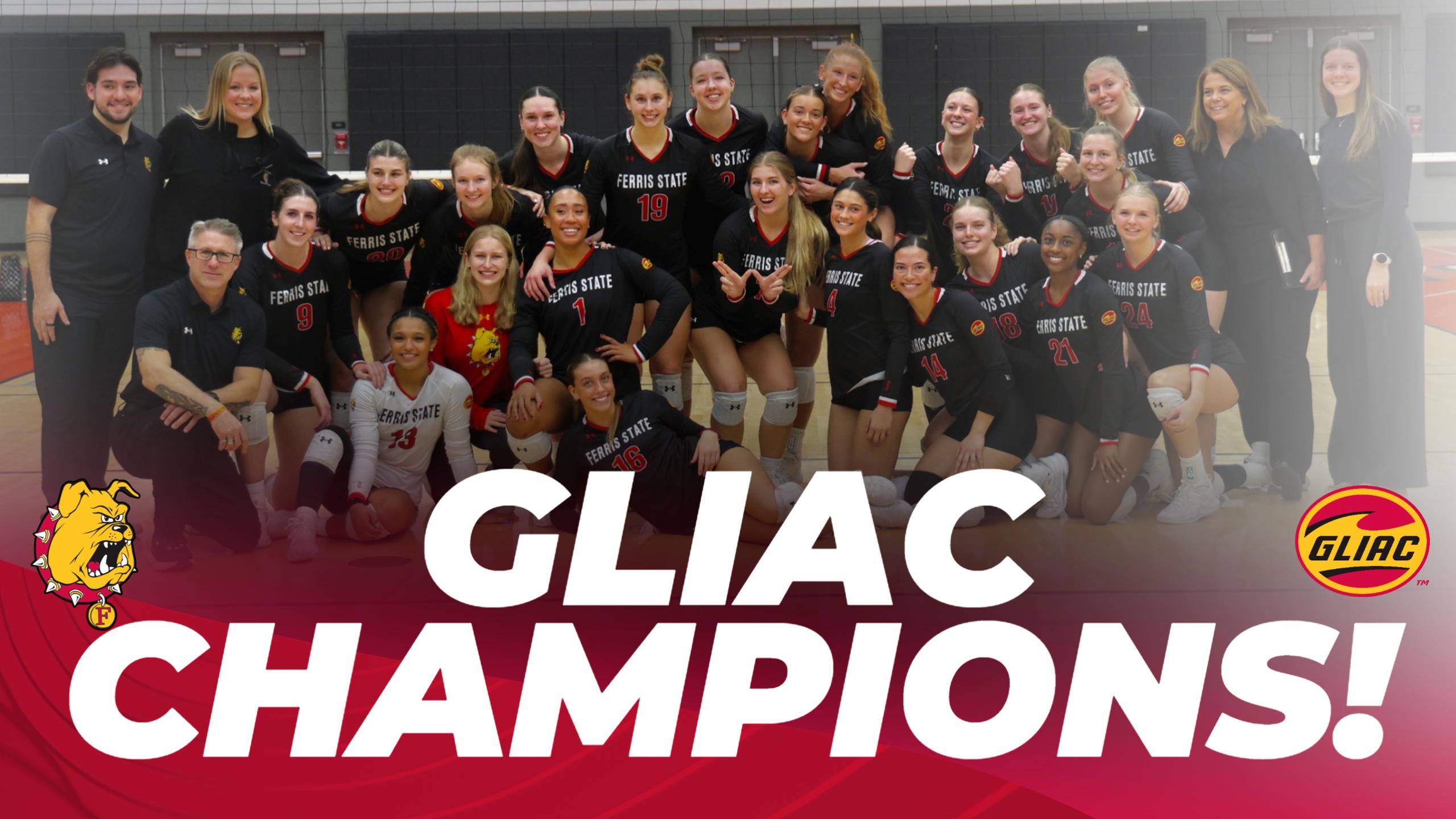 GLIAC CHAMPIONS! Ferris State Volleyball Captures League Regular-Season Crown With Saturday Sweep