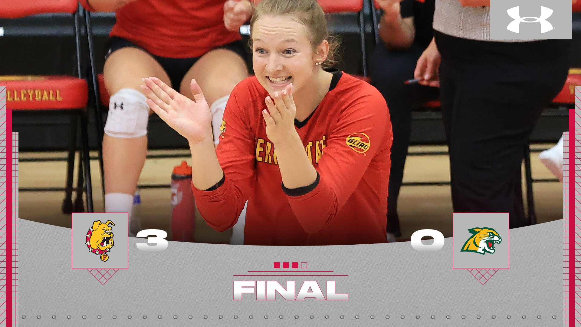 Bulldog Volleyball Caps Weekend By Sweeping Northern Michigan At Home