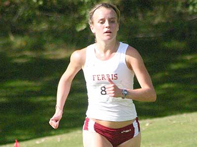 FSU's Tina Muir is shown in last Friday's Ray Helsing Bulldog Invitational (Photo Courtesy Sandy Gholston)