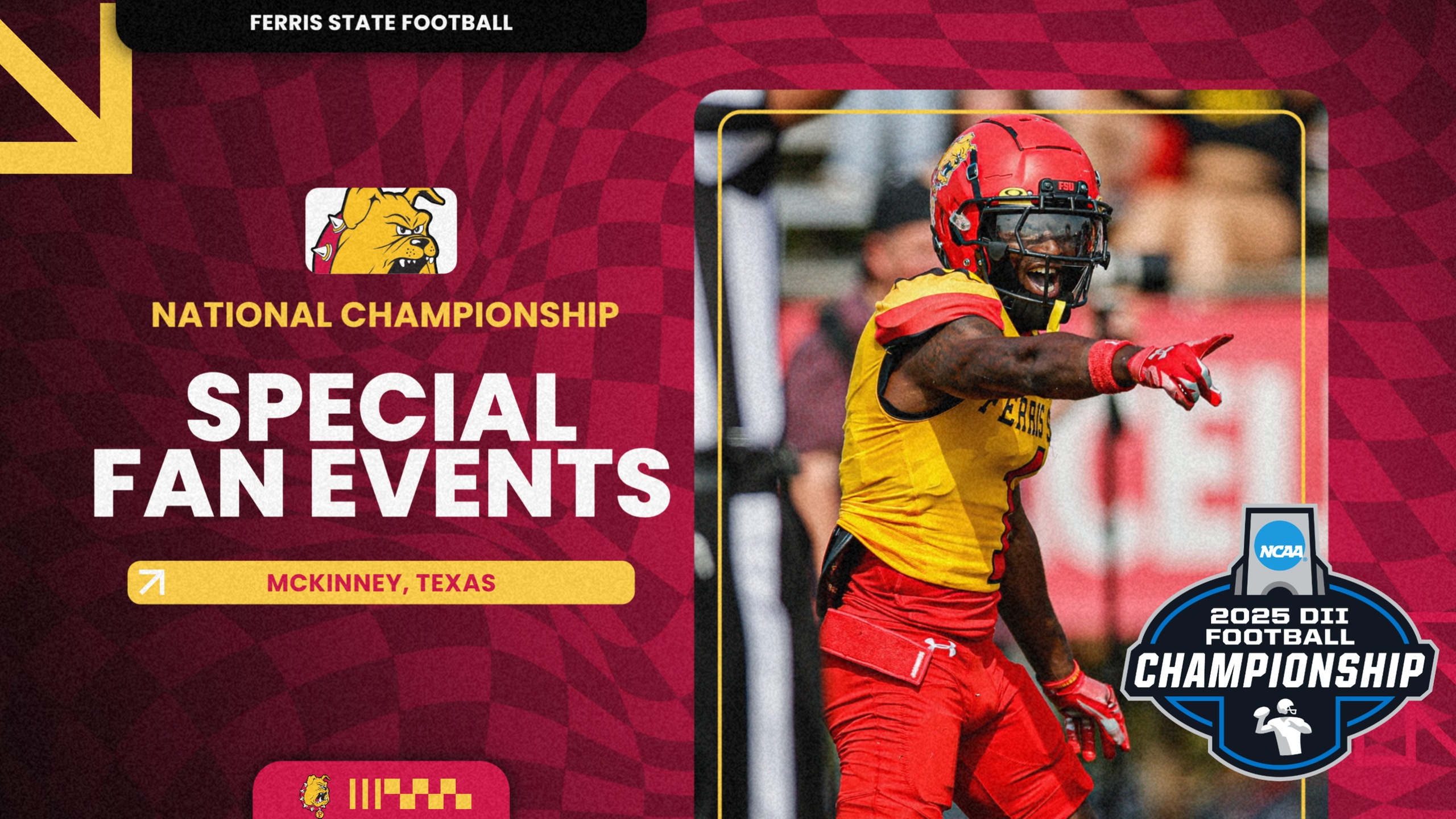 Special Fan Events Planned In Texas Prior To Ferris State Football National Championship Game
